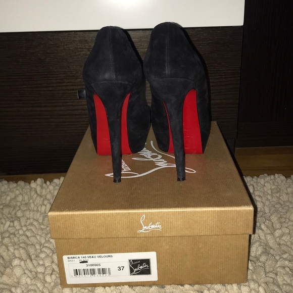 Christian louboutin Black suede Bianca pumps - Picture 4 of 8